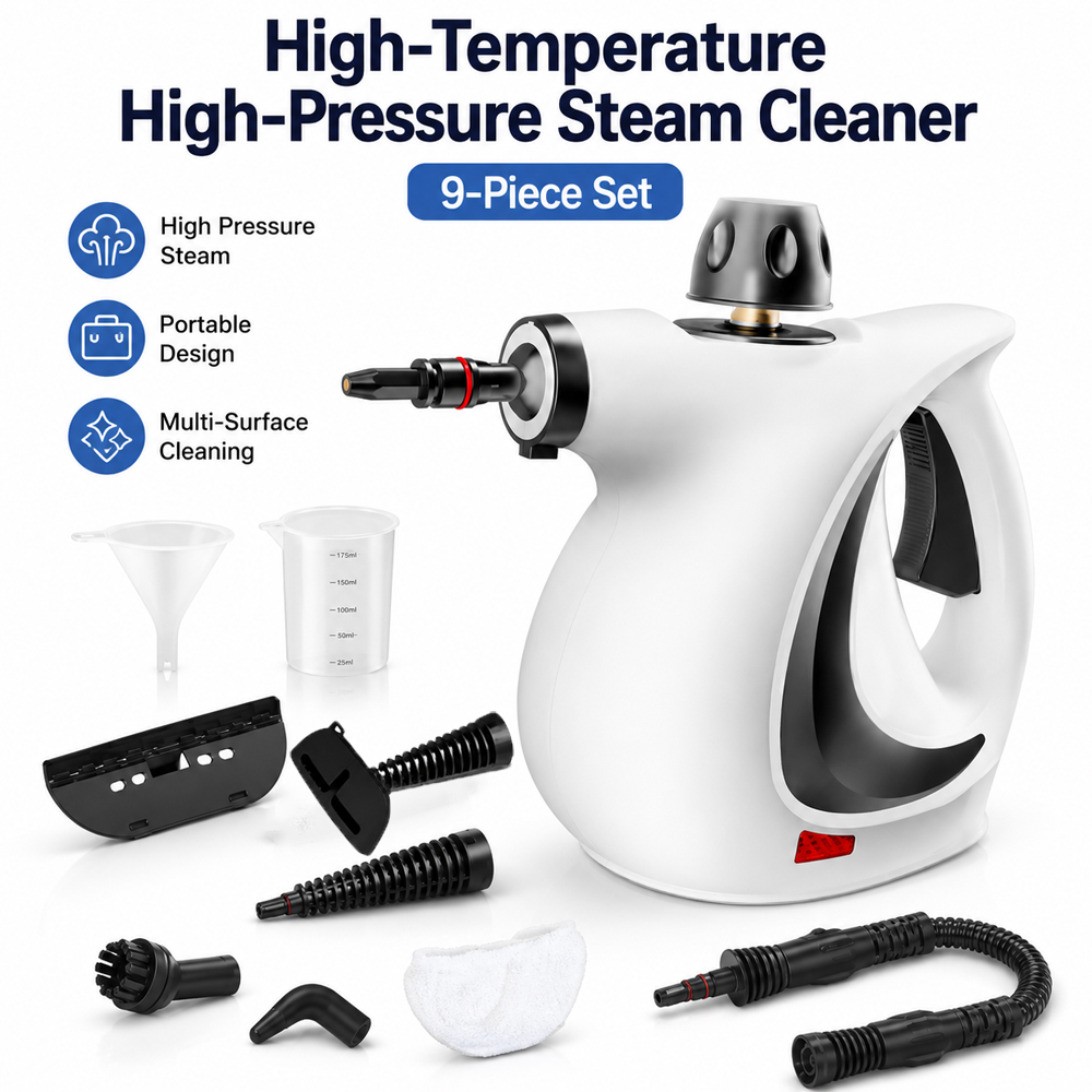 Home Bathroom Cleaning Kit - Yüksek Sıcaklıklı El Tipi Buharlı Temizleyici