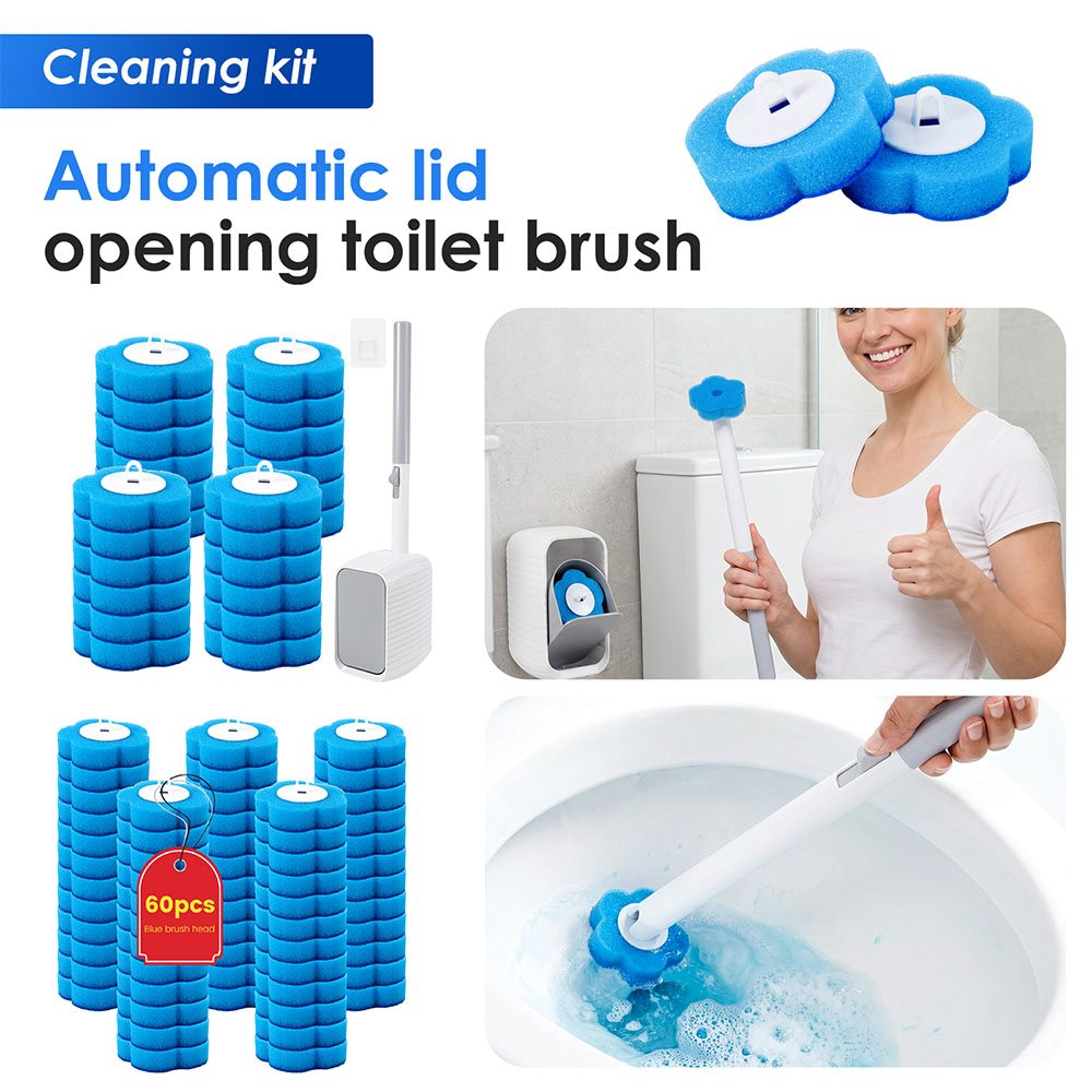 Home Bathroom Cleaning Kit - Yeni Tuvalet Fırçası ve Tutucu Seti