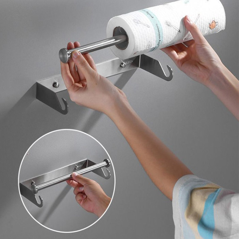 Towel Bar Stainless - Paslanmaz Çelik Mutfak Kağıt Havlu Tutucu