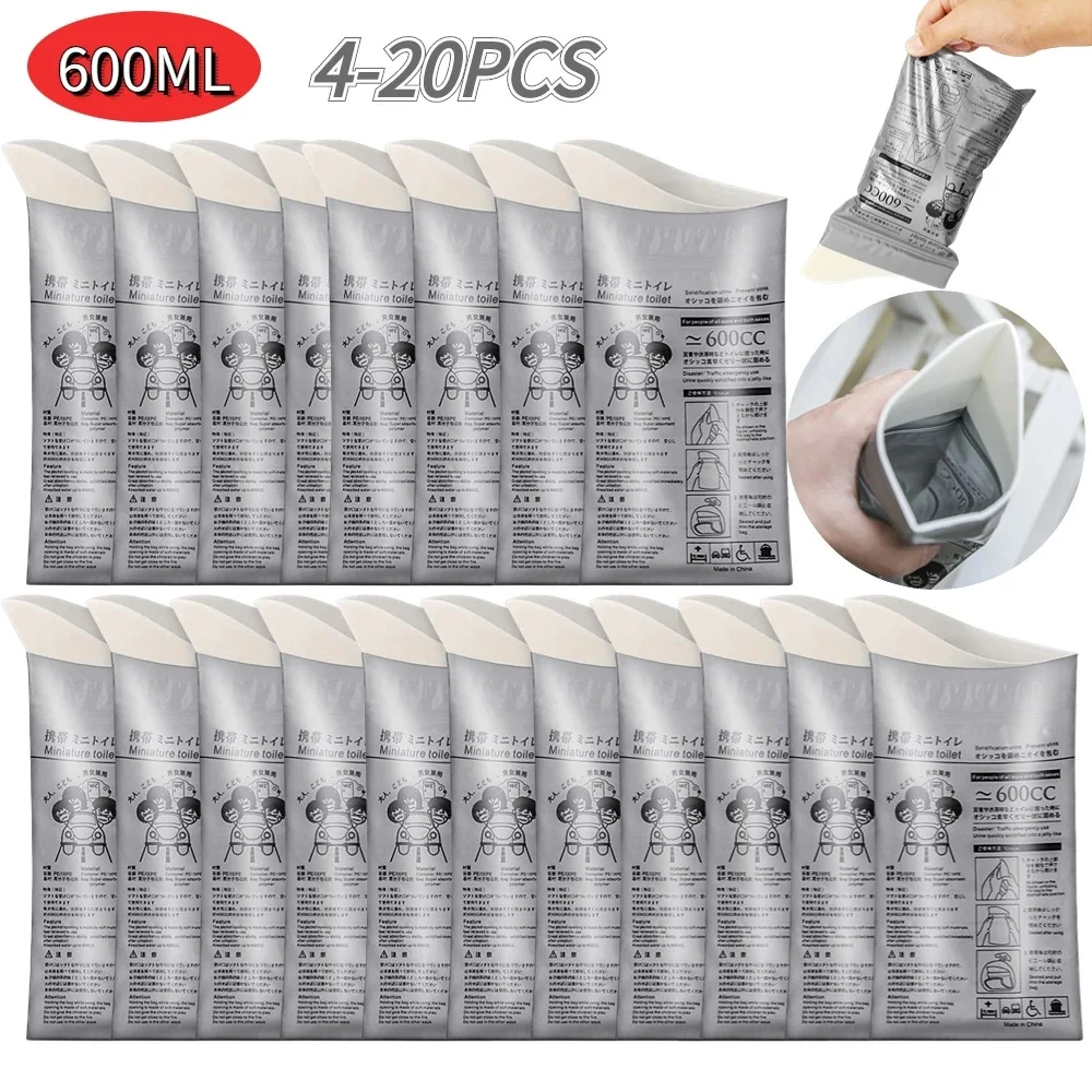 Home Bathroom Urinal - 4-20 adet açık acil İdrar çanta