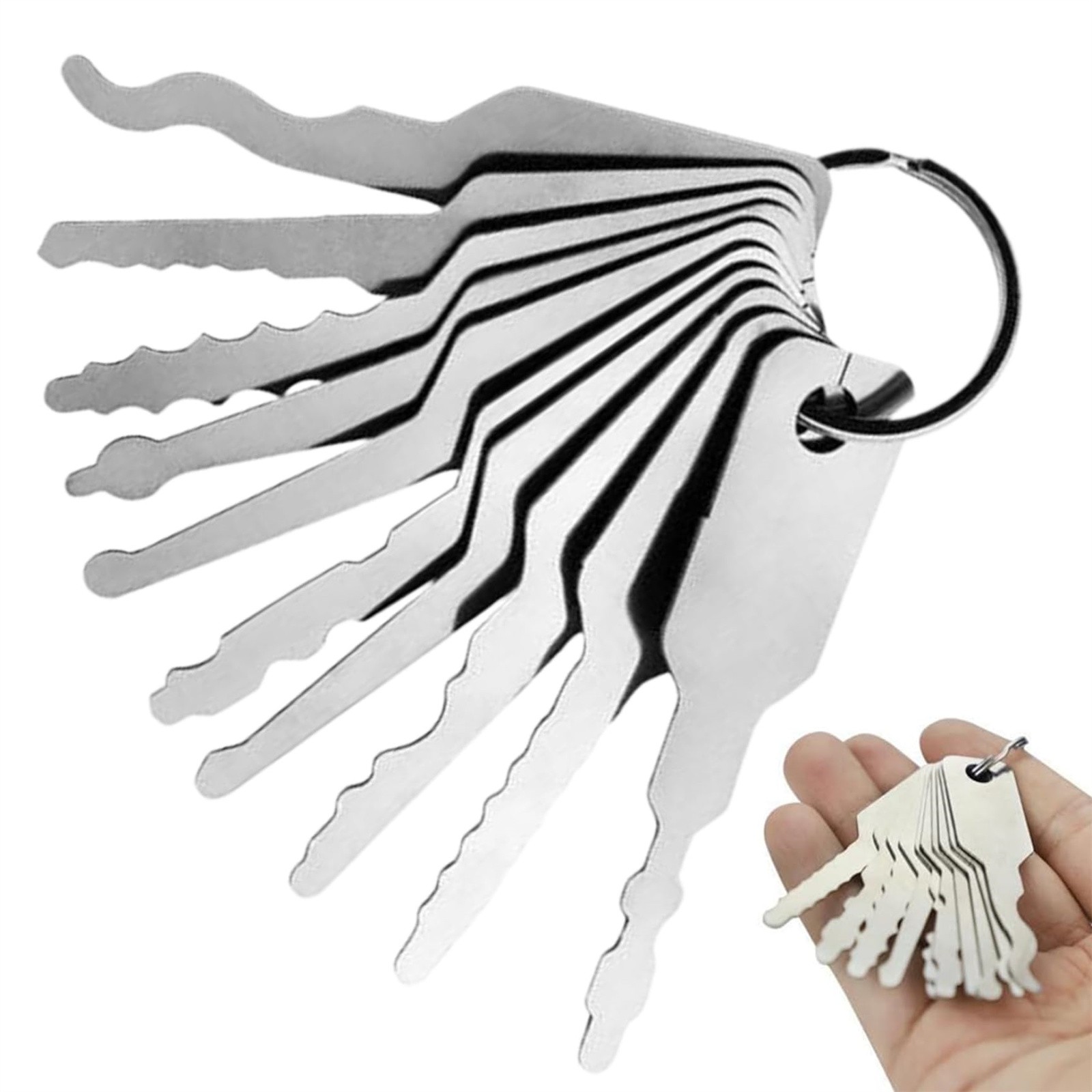 Home Bathroom Key - 10 adet/grup Kesilmemiş Anahtar Boşlukları Çilingir