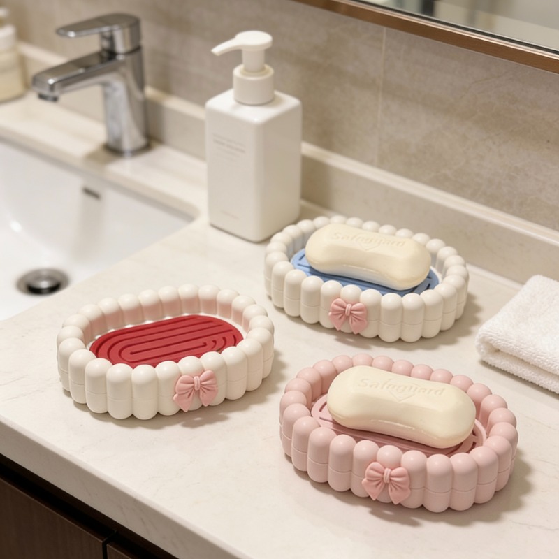 Home Essentials Bathroom Rack - Ev Banyo Gereçleri Sabunluk, Büyük Sabun