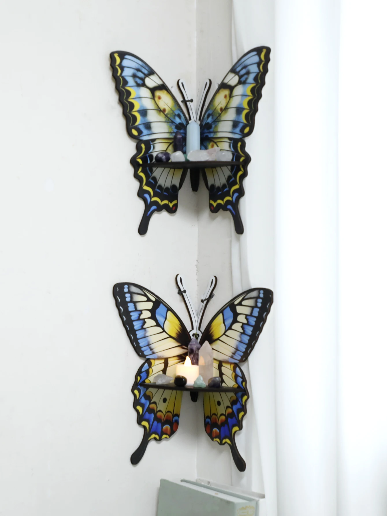 Üç Renkli Kelebek Kristal Raf  - Home Essentials Bathroom Rack incelemesi ve fiyatı