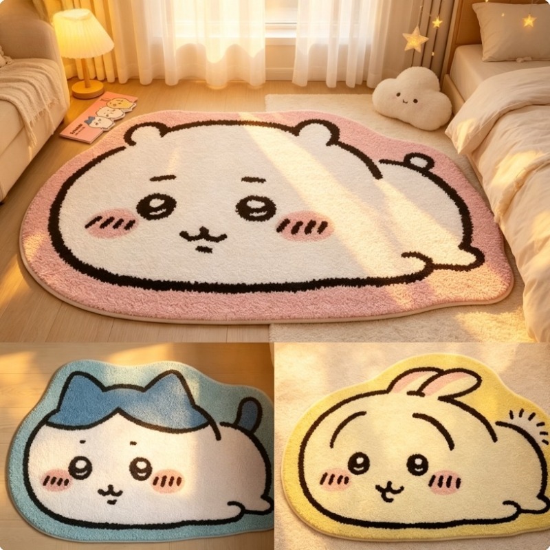 Sıcak Chiikawa Karikatür Halı  - Home Bathroom Floor Mats incelemesi ve fiyatı
