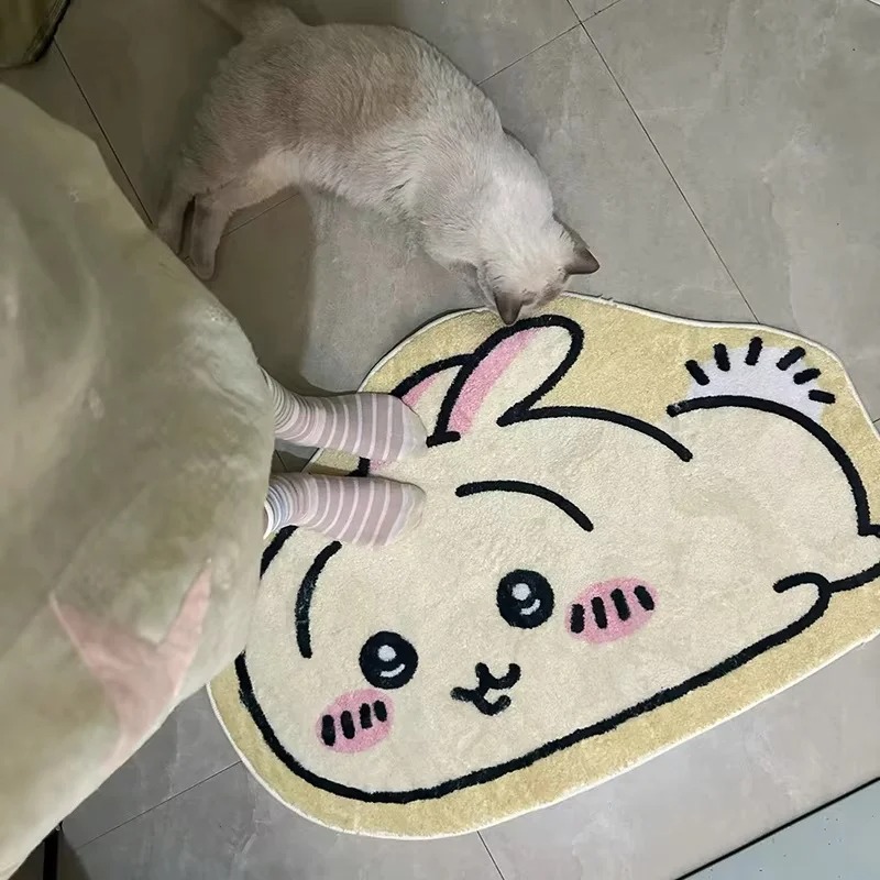 Sıcak Chiikawa Karikatür Halı  - Home Bathroom Floor Mats incelemesi ve fiyatı