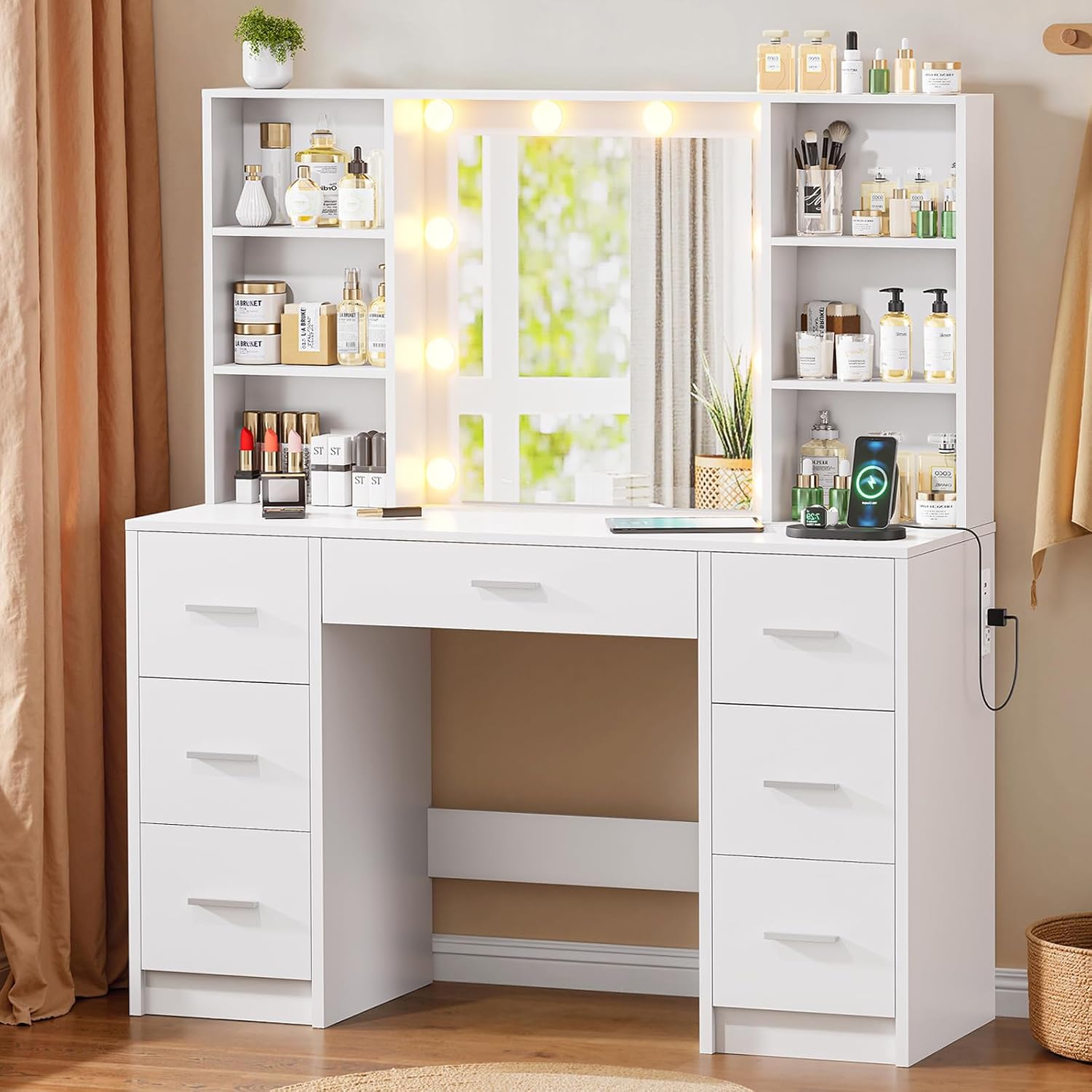 Büyük Makyaj Masası, LED Aynal - Home Outlet Bathroom Vanity incelemesi ve fiyatı