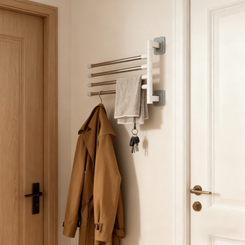 Modern Minimalist Döner Çubukl - Home Essentials Bathroom Rack incelemesi ve fiyatı
