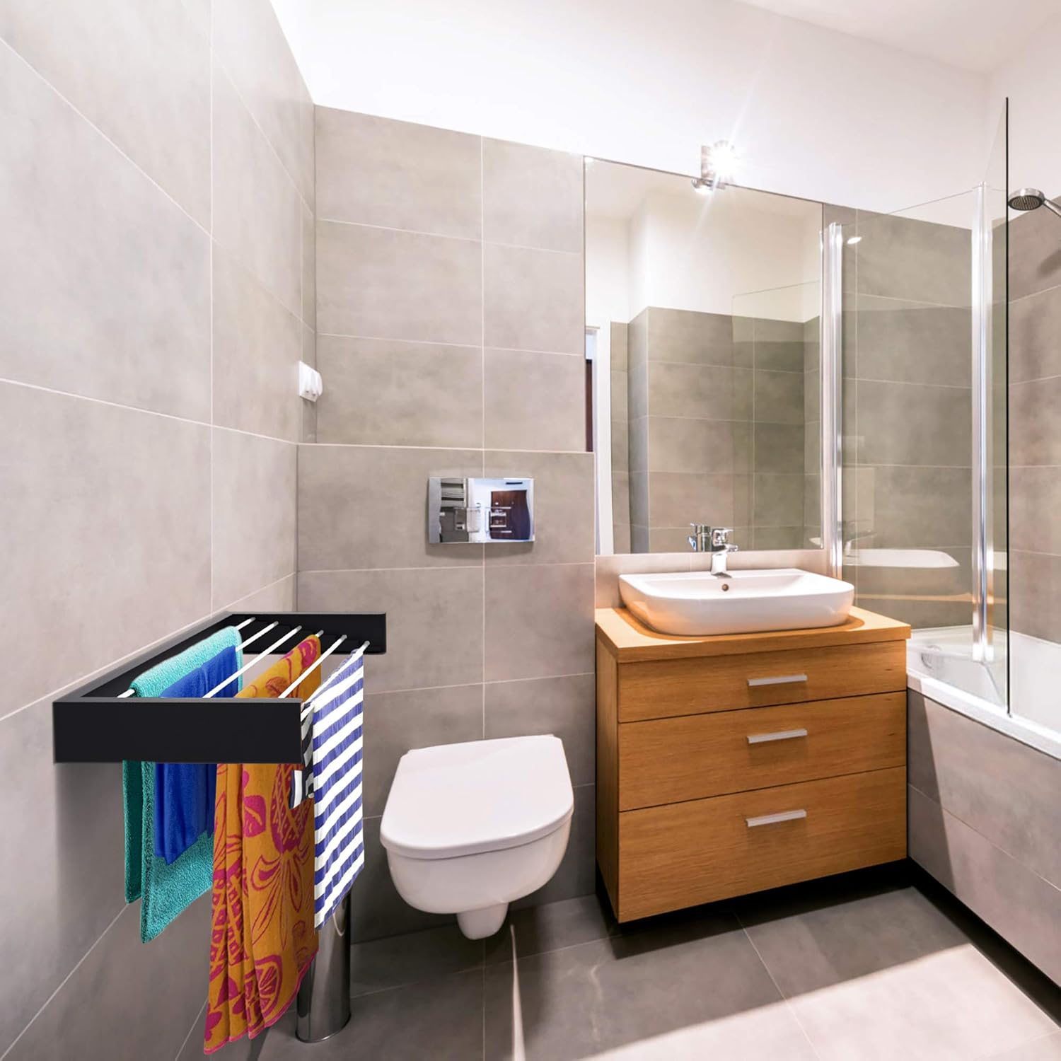 80 cm Duvara Monte Çamaşır Kur - Towel Bar Stainless incelemesi ve fiyatı