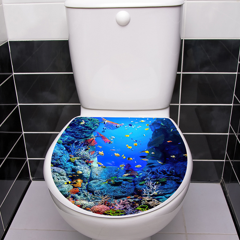 1 adet 3D klozet duvar Sticker - Jet Home Bathroom Accessories incelemesi ve fiyatı