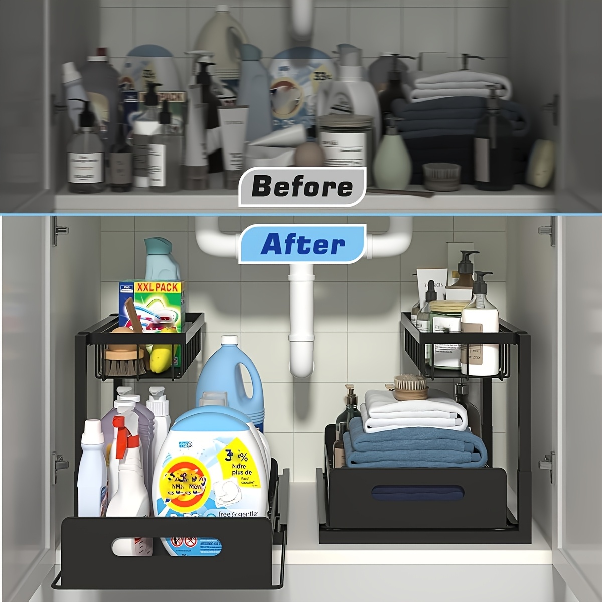 Lavabo Altı Mutfak Depolama Ra - Home Essentials Bathroom Rack incelemesi ve fiyatı
